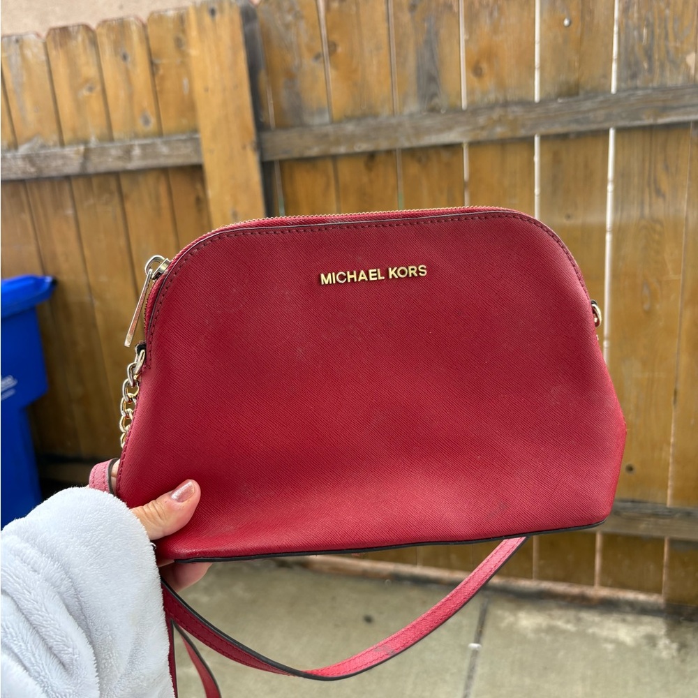 Michael Kors Red Crossbody Bag